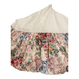 Ralph Lauren Allison Bed Skirt King Floral Ruffle 15" Drop READ